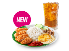 Nasi Lemak McD + Spicy Chicken McDeluxe Cutlet